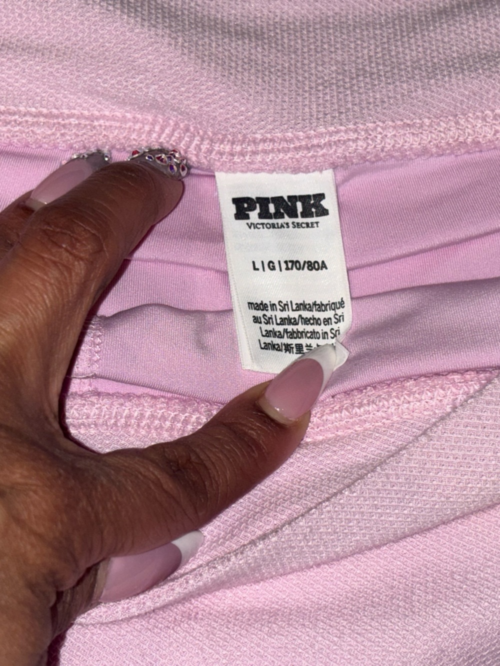 Pink Ribbed Bustier Tank and Skort Set - Picture 7 of 8